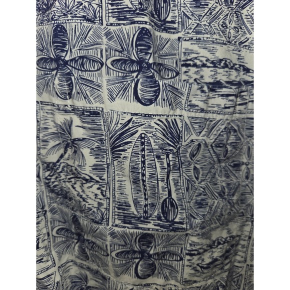 Favant Hawaiian Floral Short Sleeve Button-Up Shirt Mens‎ Size XL Blue - Picture 4 of 7